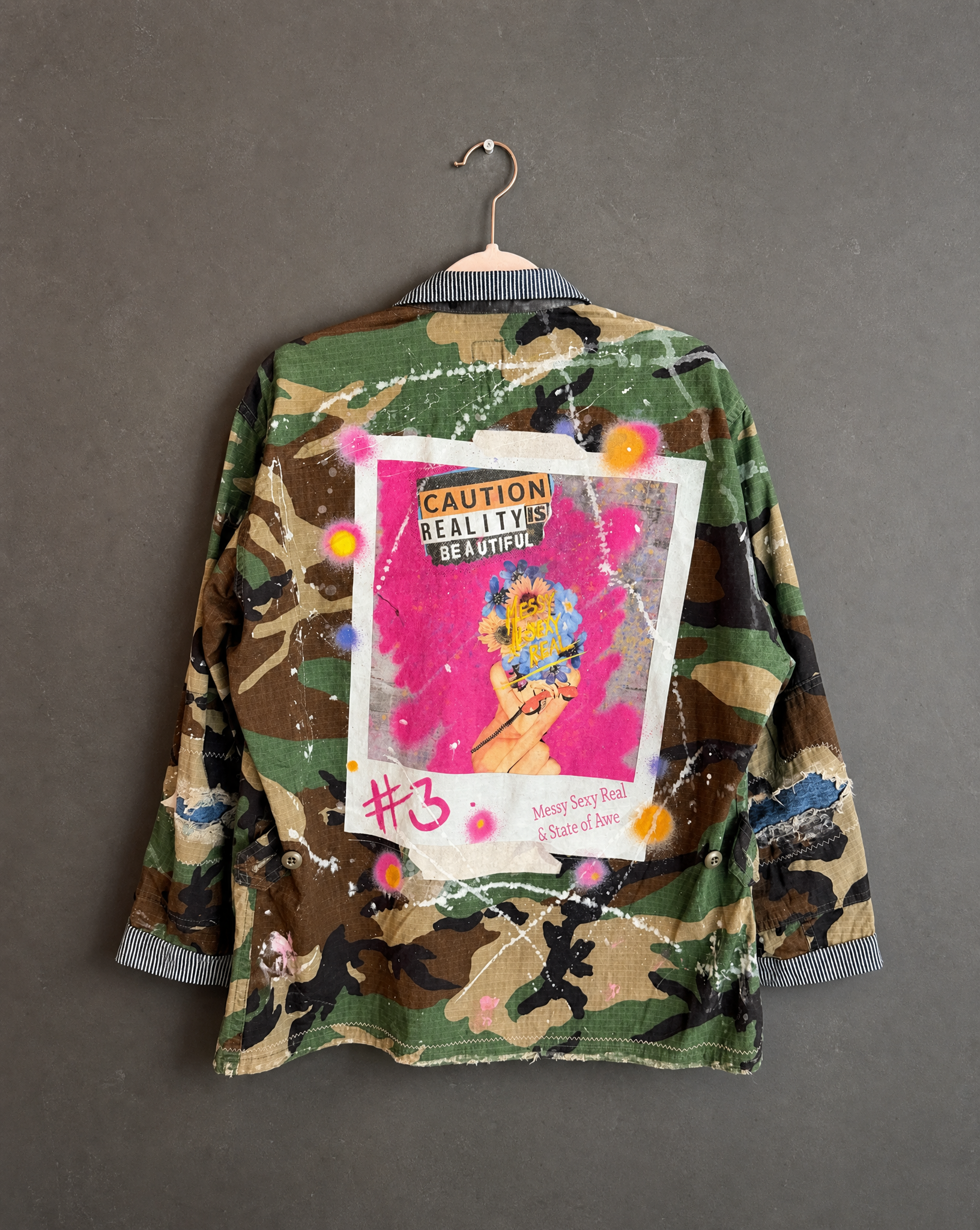 "Reality is Beautiful" - Style #3 Edition 1 - back view showing print