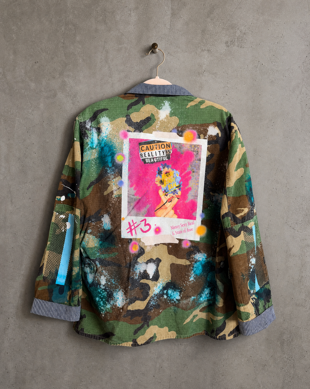 "Reality is Beautiful" - Style #3 Edition 2 - back view showing print