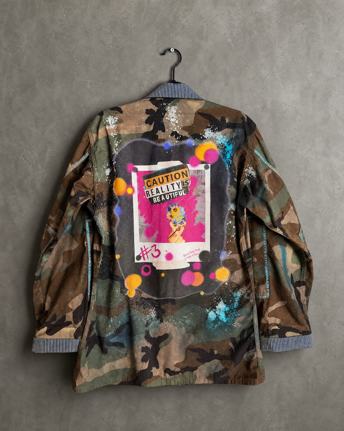 "Reality is Beautiful" - Style #3 Edition 3 - back view showing print